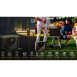 Зарядна станція Litheli 1800 Вт, 1069 Вт·год, LiFePO4, + 2 Power Bank (U20EH17-0U200) - мініатюра 4