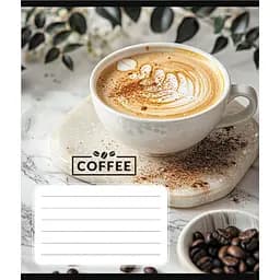 Зошит учнівський "Кавові зерна" 048-590111K-4 в клітинку, 48 аркушів