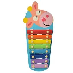 Дитяча іграшка Ксилофон WW-189 дерев'яний Корівка