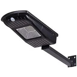 Вуличний вологостійкий ліхтар світильник сонячний Сclamp СL-110 з датчиком руху 30W Чорний