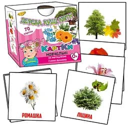 Карточки по методике Глена Домана ПК Майстер Деревья, кусты, цветы 70 шт