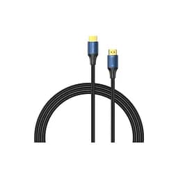 Кабель мультимедійний HDMI M to HDMI M 5.0m 8K cotton braided blue Vention (ALGLJ) - мініатюра 2