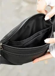 Жіноча сумка на пояс бананка шкіряна Sambag 31х12х5 см 000305464 - мініатюра 9