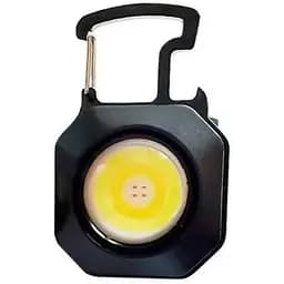 Міні ліхтарик брелок Rablex RB-438 COB білий жовтий червоне світло кишеньковий з карабіном відкривачкою IP44