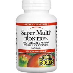 Супер-мультивитамин Natural Factors Super Multi без железа 90 таблеток