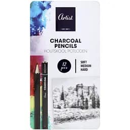 Набор карандашей угольных Artist черный 12 шт. (849905)