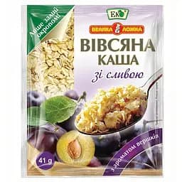 Каша вівсяна Еко з вершками і сливою 41 г