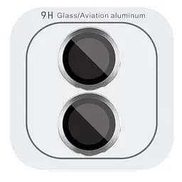 Захисне скло Metal Classic на камеру (у упак.) для Apple iPhone 16 (6.1) / 16 Plus (6.7) Срібний / Silver