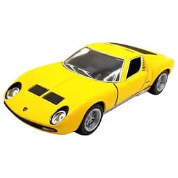 Колекційна машинка "Lamborghini Miura P400 SV" Kinsmart KT5390W(Yellow) масштаб 1:42