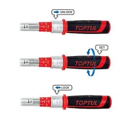 Ключ динамометричний 1" x 1095мм 200-1000Nm TOPTUL ANBV32A0 - мініатюра 2