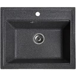 Гранітна кухонна мийка Romzha Patrat Grafit (201)