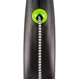 Рулетка Flexi Black Design для собак трос розмір M 5 м зелена - мініатюра 2