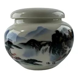 Баночка для чаю керамічна 11.3х9.5х7.5 см