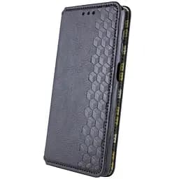 Шкіряний чохол-книжка GETMAN Cubic (PU) для Motorola Moto G15 4G Чорний - мініатюра 2