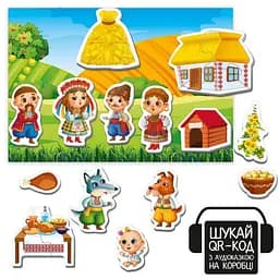 Дитячий розвивальний магнітний театр "Сірко" Vladi Toys VT3206-33 з аудіоказкою Казкові голоси - мініатюра 2