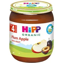 Органическое фруктовое пюре HiPP Сливы с яблоками 125 г
