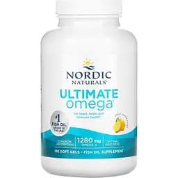 Рыбий жир Nordic Naturals Ultimate Omega со вкусом лимона 1280 мг 180 капсул