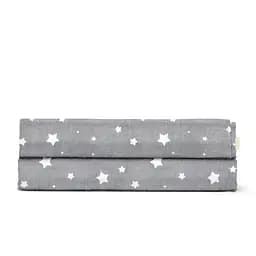 Простирадло Cosas полуторне 155х240 grey starsfall, сірий (StarFall_Grey_155s) - мініатюра 3