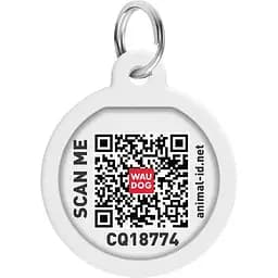 Адресник для собак і котів Waudog Smart ID з QR паспортом NASA21, S, діаметр 25 мм - мініатюра 3