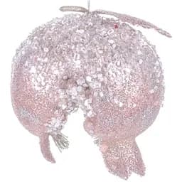 Ялинкова прикраса Lefard Гранат 10.5 см світло-рожева (66-004)