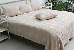Покривало з наволочками PrimaTeks Tessa beige 160х240 см pbe0042940 - мініатюра 3