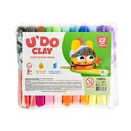 Набор для творчества с воздушной массой U’DO Clay, 30872, 22 цвета, Strateg