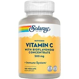 Вітаміни Solaray Vitamin C with Bioflavonoid Concentrate 500 мг 100 капсул