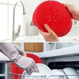 Кругла силіконова форма для аерогрилю, духовки та мультипечі 21х21 см, Kitchen Master Бежевий 87957 - мініатюра 6