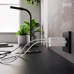 Digitus Зарядний пристрій GaN 2хUSB-C, 1хUSB-A, 67W - мініатюра 2