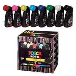 Набір маркерів Uni Posca 3-19 мм 8 шт. (PCM-22/8C) - мініатюра 2