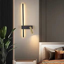 Лінійний бра Vogue зі спотом ліва Line F WB 10/2 L BK