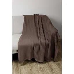 Плед Прованс Cotton 120х200 см шоколадний (39528)