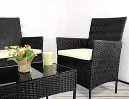 Набір садових меблів GardenLine Reno Black - мініатюра 7