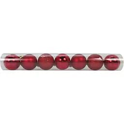 Набір новорічних куль Yes! Fun 4 cм 7 шт. червоний