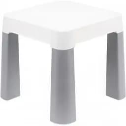 Детский табурет ТехноК до 75 кг 32х32х28 см серо-белый 0860TXK