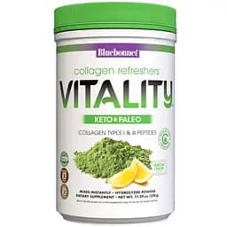 Колаген Сила бадьорості та енергії Bluebonnet Nutrition Collagen Refreshers Vitality Type I & III лимон-матча 320 г