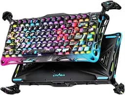 Клавіатура GravaStar Mercury V75 Pro 80keys Magnetic Jade Gaming 8K USB-A RGB Neon Graffiti (GSV75PRO_U_CG_BLK) - мініатюра 6