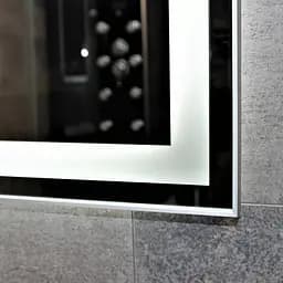 Дзеркало Dusel DE-M0061S1 Silver 75x100 см, Сірий - мініатюра 4