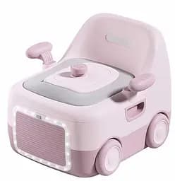 Горщик дитячий Bimbo, рожевий, м’яке сидіння, підсвічування