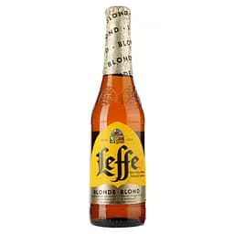 Пиво Leffe Blonde, світле, фільтроване, 6,6%, 0,33 л (31576)