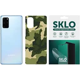 Защитная пленка SKLO Back тыл Camo для Samsung Galaxy M52 Зеленый / Army Green