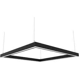 Світлодіодний світильник X-LED "Квадрат" LSNK-160db димируємий 160 ВТ 840х840х43 мм чорний