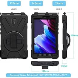 Чохол-підставка BeCover Heavy Duty Case для Samsung Galaxy Tab Active 3 SM-T570/SM-T575/SM-T577 8" Black (710047) - мініатюра 2