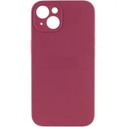 Чохол Silicone Case із захистом камери Full Apple iPhone 15 Plus Plum