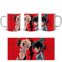 Кухоль GeekLand Моя геройська академія My Hero Academia Бакуго та Деку у профіль Протистояння MHA 02.522 330 мл білий - мініатюра 3