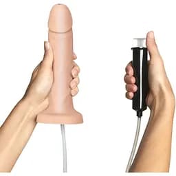Закінчуючий фалоімітатор Strap-On-Me SQUIRTING CUM DILDO REALISTIC Flesh XL