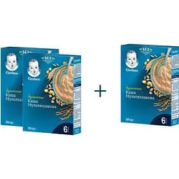 Безмолочная каша Gerber Мультизлаковая 600 г (3 уп. х 200 г)