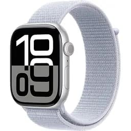 Смарт-годинник Apple Watch Series 10 GPS 46mm Silver Aluminum Case with Blue Cloud Sport Loop (MWWN3) [114981]