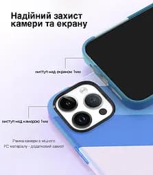 Кольоровий чохол Vokamo для iPhone 15 із магнітом MagSafe Blue - мініатюра 5