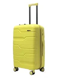 Валіза середня M поліпропілен Milano bag 0306 65×42×28см 56л Жовтий - мініатюра 2
